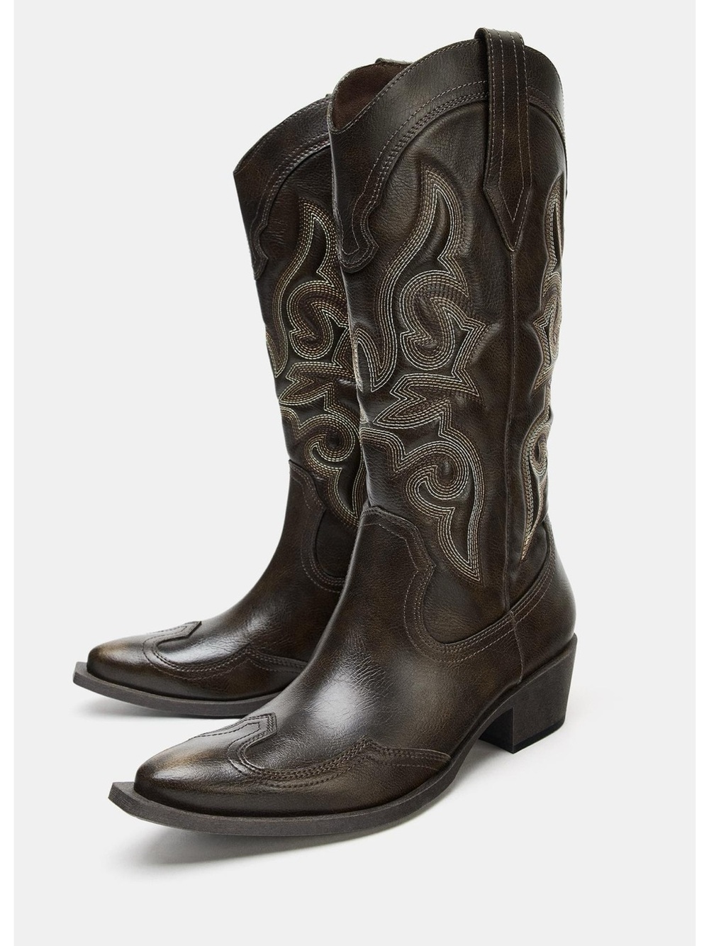 ZARA EMBROIDERY COWBOY BOOTS